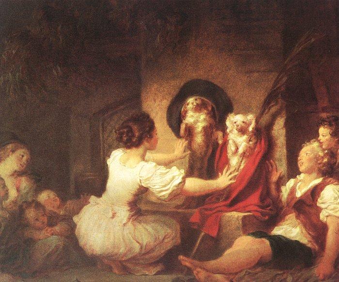Jean Honore Fragonard Education is Everything Sweden oil painting art